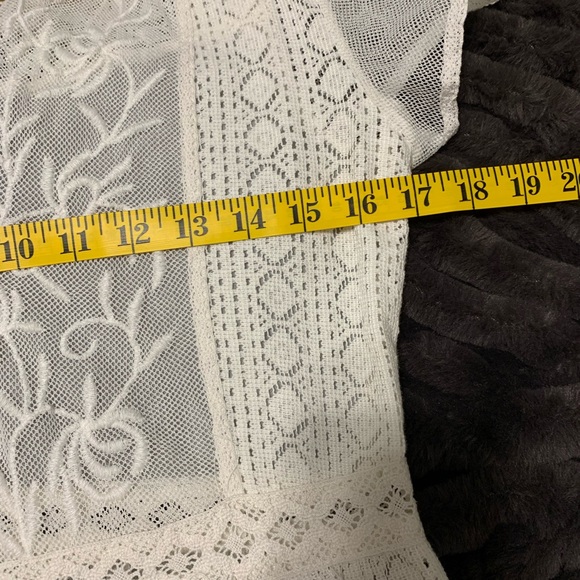 Chelsea & Violet Boho Ivory Lace Embroidered Duster – Size Small - *NWOT* - Picture 7 of 9